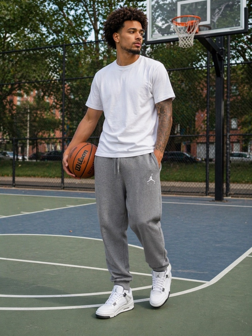 Nike Jordan Brooklyn Fleece Sweatpants Men’s XL Gray Joggers Jumpman Athleisure